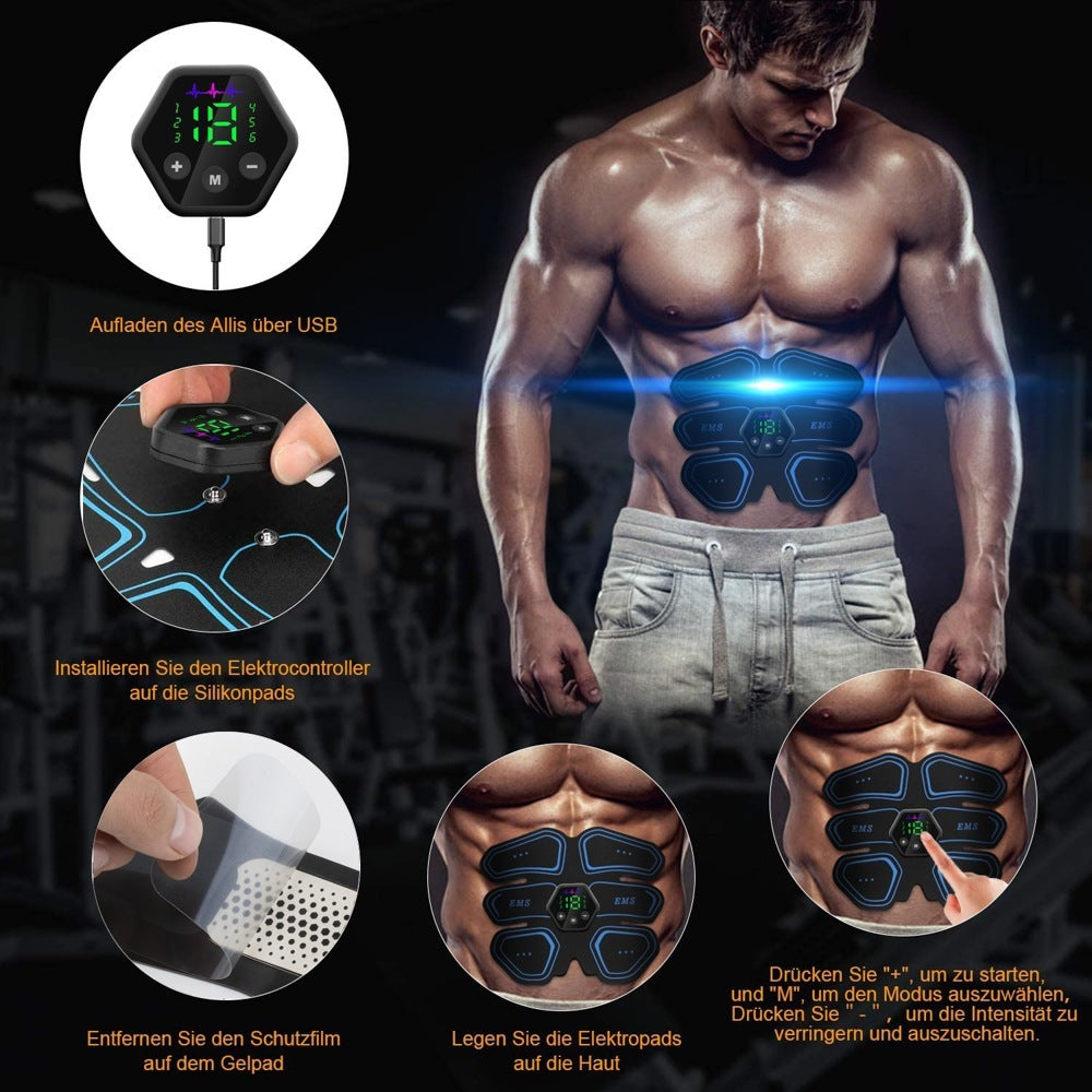 Digital Display EMS Abdominal Muscle Patch - Fit Efficient